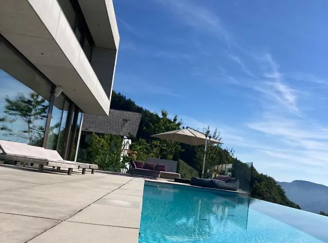 Attersee Luxury Design With Dream Views, Large Pool And Sauna *