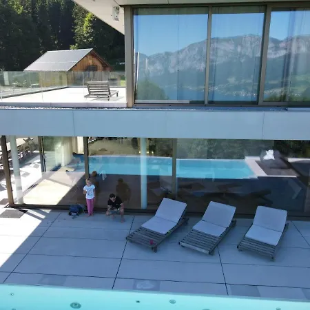 Attersee Luxury Design With Dream Views, Large Pool And Sauna Villa