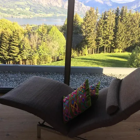 Attersee Luxury Design With Dream Views, Large Pool And Sauna Villa *