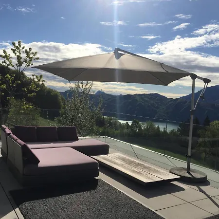 Attersee Luxury Design With Dream Views, Large Pool And Sauna *