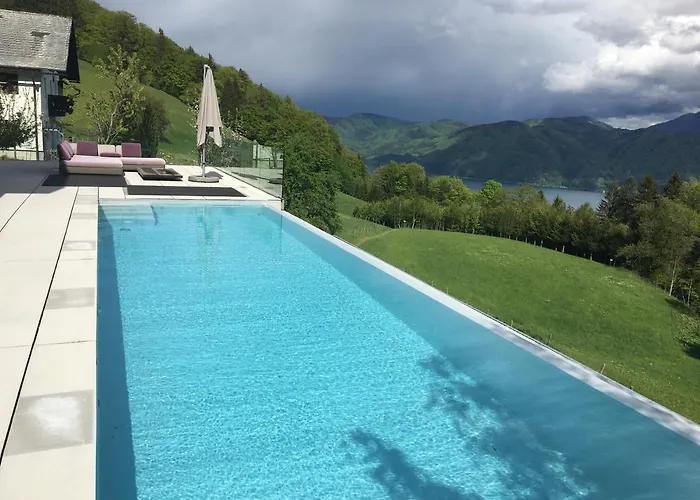 Attersee Luxury Design With Dream Views, Large Pool And Sauna * Nussdorf am Attersee