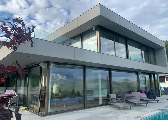 Vila Attersee Luxury Design With Dream Views, Large Pool And Sauna *