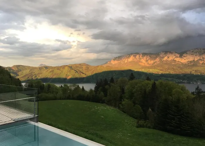 Attersee Luxury Design With Dream Views, Large Pool And Sauna Nussdorf am Attersee